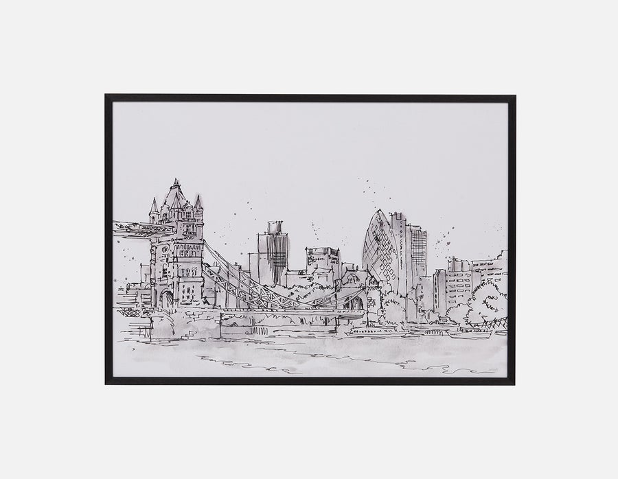 VILLE III framed wall art 103x73cm "Ville III" undefined