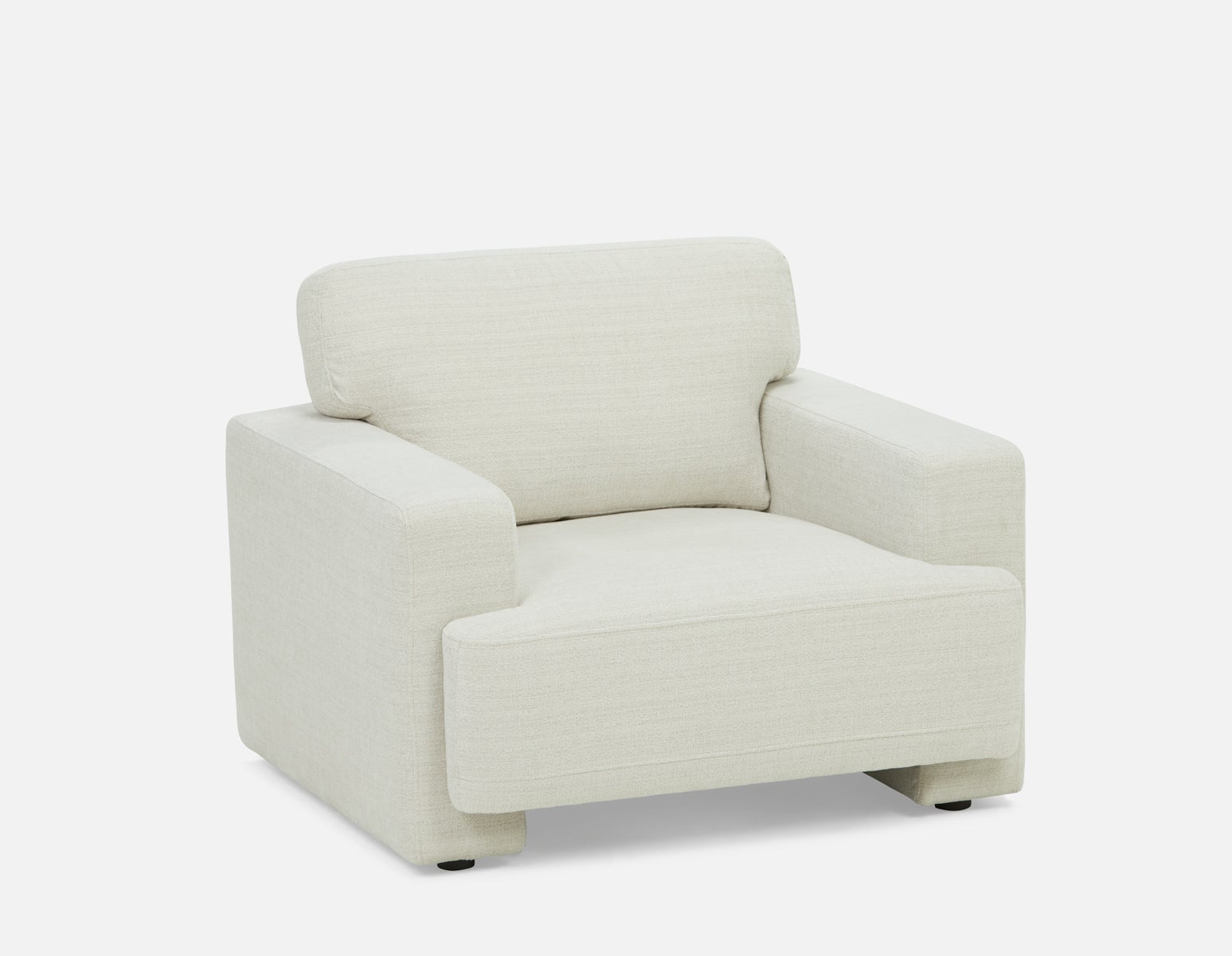 CHARLIE - modern contemporary armchair - Cream