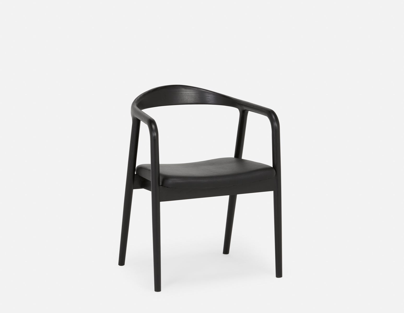 FREYA - chaise de salle à manger moderne du milieu du siècle - Noir