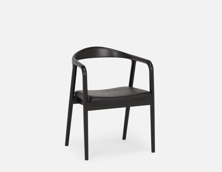 FREYA - chaise de salle à manger moderne du milieu du siècle - Noir
