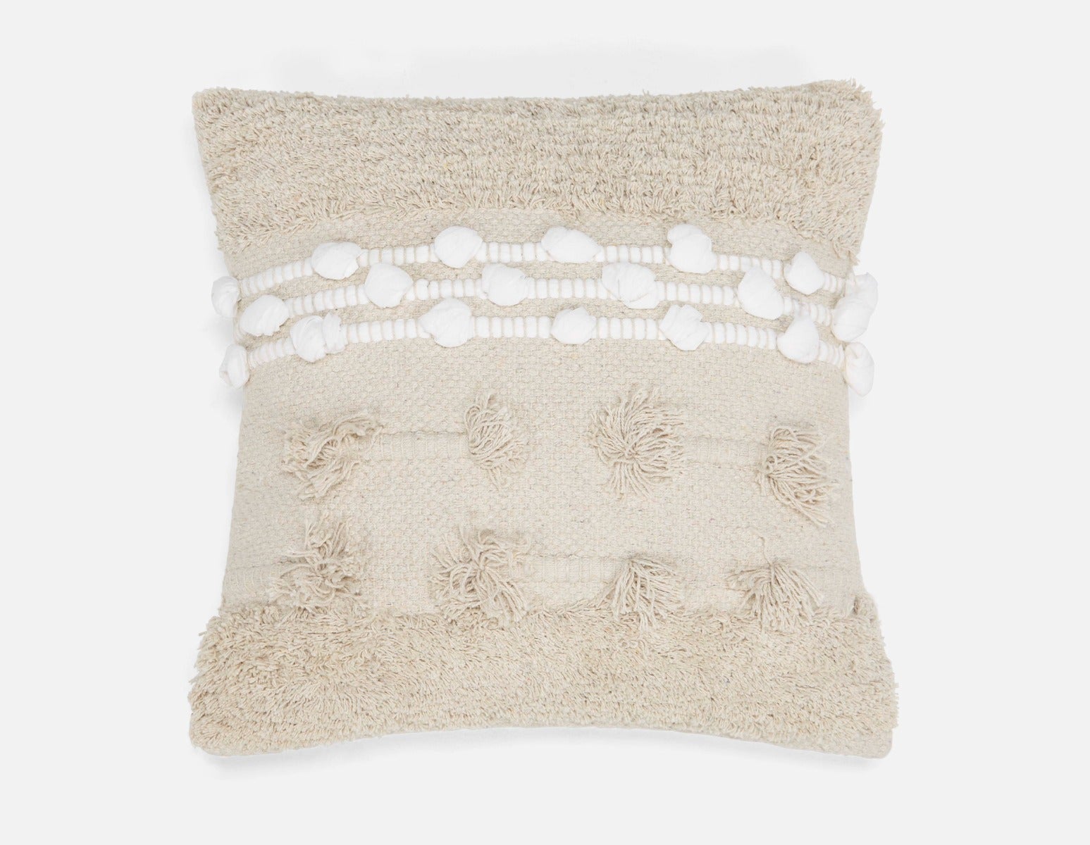 VOLERI - coussin 45 cm x 45 cm - Beige