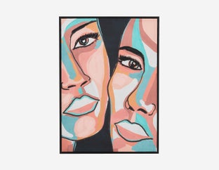 GRACE - framed hand embellished giclée 50x70cm - Multi
