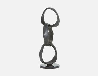 ELURU - sculpture en aluminium 48cm - Noir