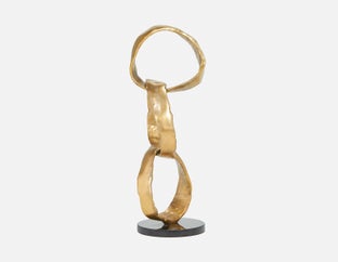 ELURU - sculpture en aluminium 48cm - Or