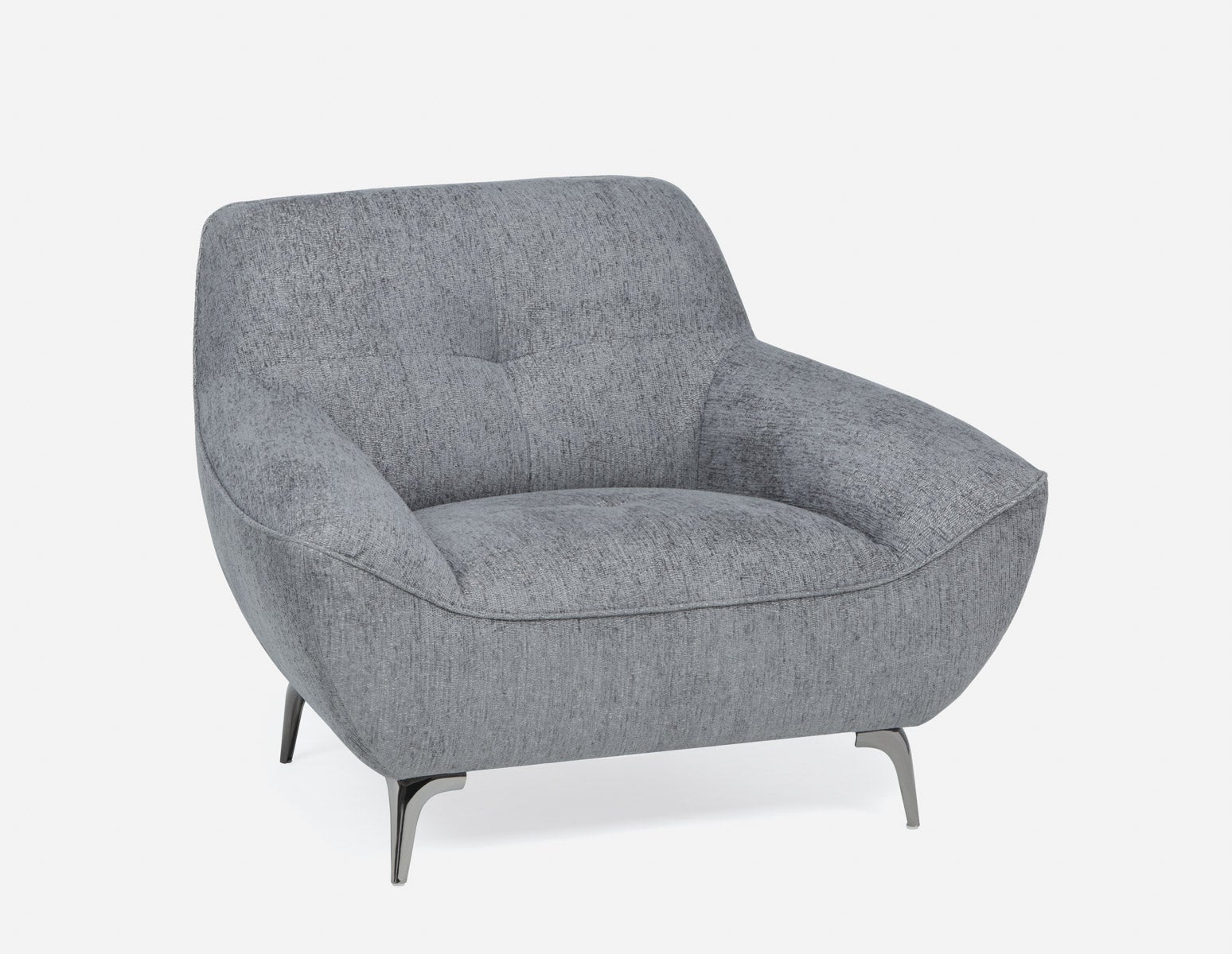 CLOVIS - fauteuil style moderne - Gris