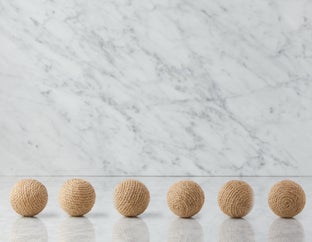 BALZ - ensemble de 6 boules décoratives 8 cm - Naturel