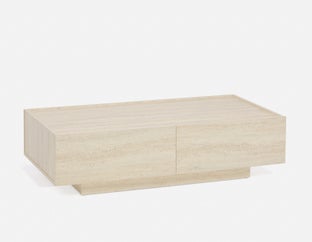 TRAVINE - coffee table with storage 118 cm - Beige