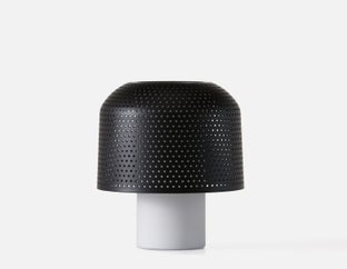 GERA - lampe de table 20 cm haut - Noir