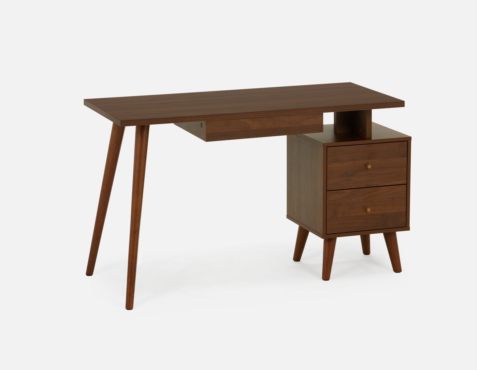 CONNOR - desk 127 cm - Walnut