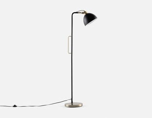 DONYA - lampe sur pied 154 cm haut. - Noir/or