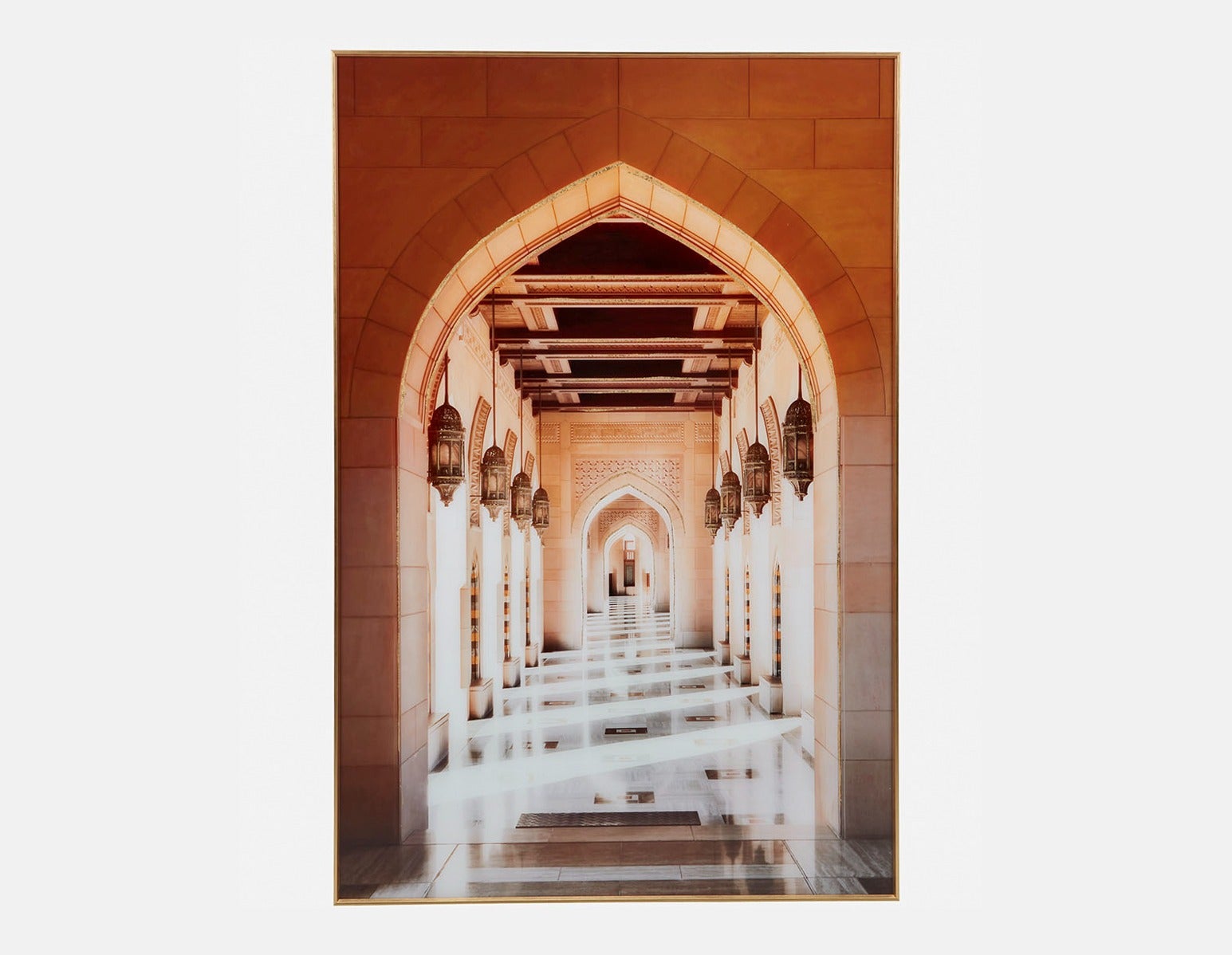 QABOOS I - giclée encadrée 100 cm x 150 cm - Multi