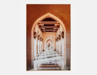 QABOOS I - framed giclée 100 cm x 150 cm - Multi