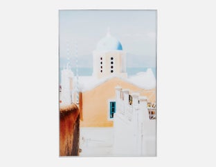 SANTORINI I - framed giclée 100 cm x 150 cm - Multi