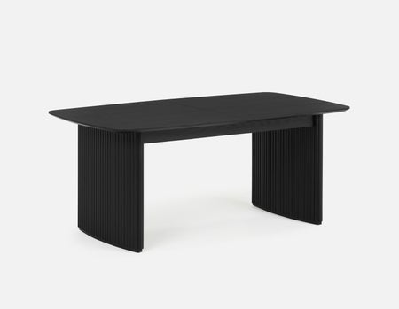 LESTER - extendable dining table 180 cm to 220 cm - Black