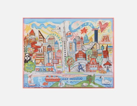 CITY YYZ - acrylic shadow box art 85 x 110 cm - Multi