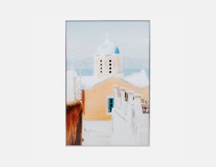 SANTORINI I - giclée encadrée 80 cm x 120 cm - Multi