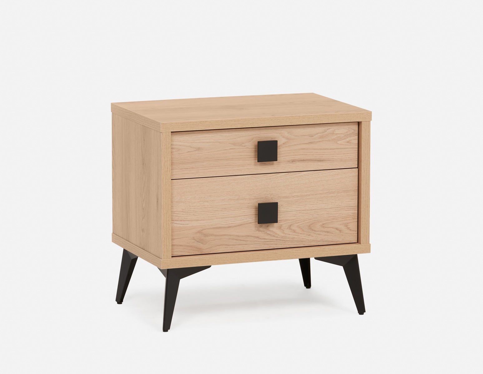 KIERA - table de chevet moderne du milieu du siècle - Chêne