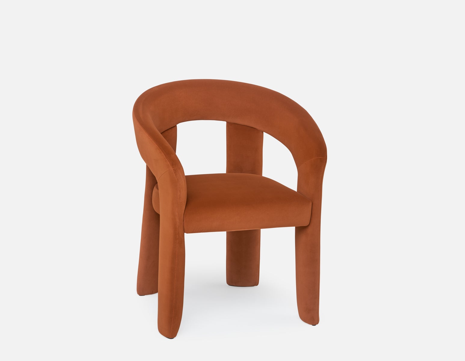 HILDA Modern velvet dining armchair undefined