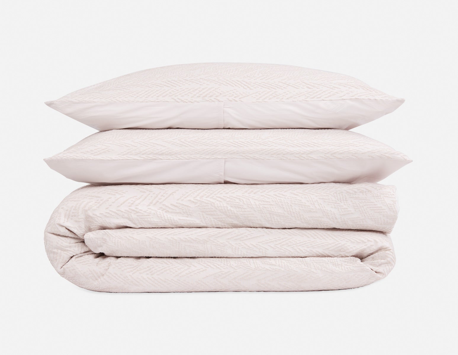 WEYMOUTH - 3-piece king duvet cover set - Taupe