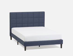 MARVELL - modern double size bed - Blue