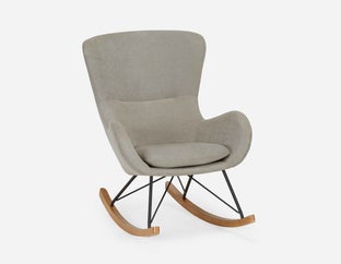 BENNET - rocking armchair - Grey