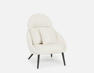 HERMAN - chaise d'appoint en velours côtelé - Beige
