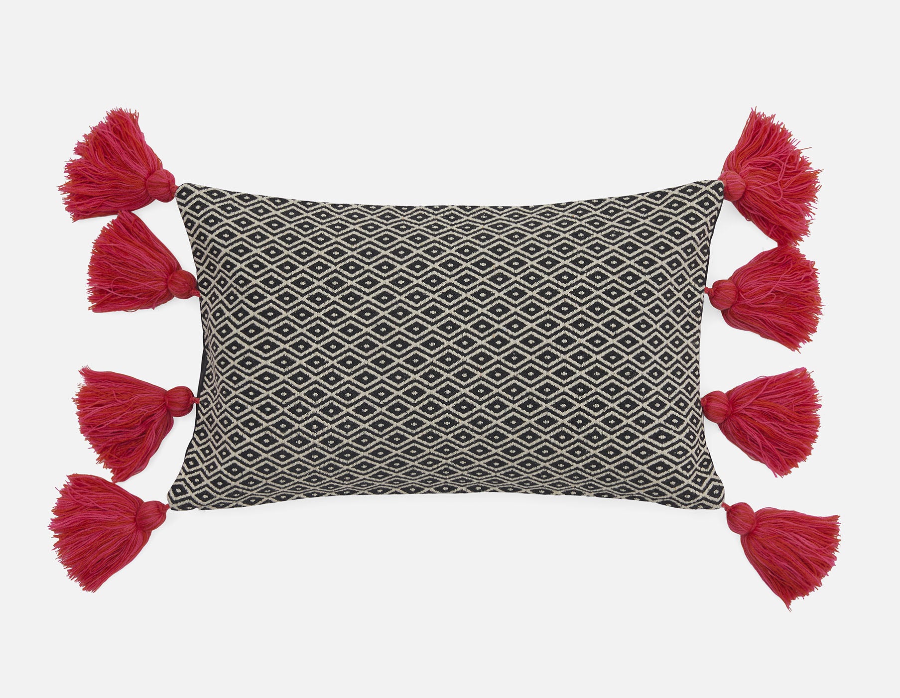 NEON - coussin 30 cm x 50 cm - Noir/blanc