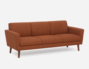 VALOIS - mid-century modern apartment sofa - Rust