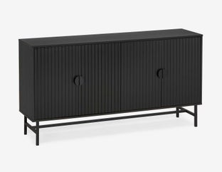 MONTANA - buffet 4 portes moderne - Noir
