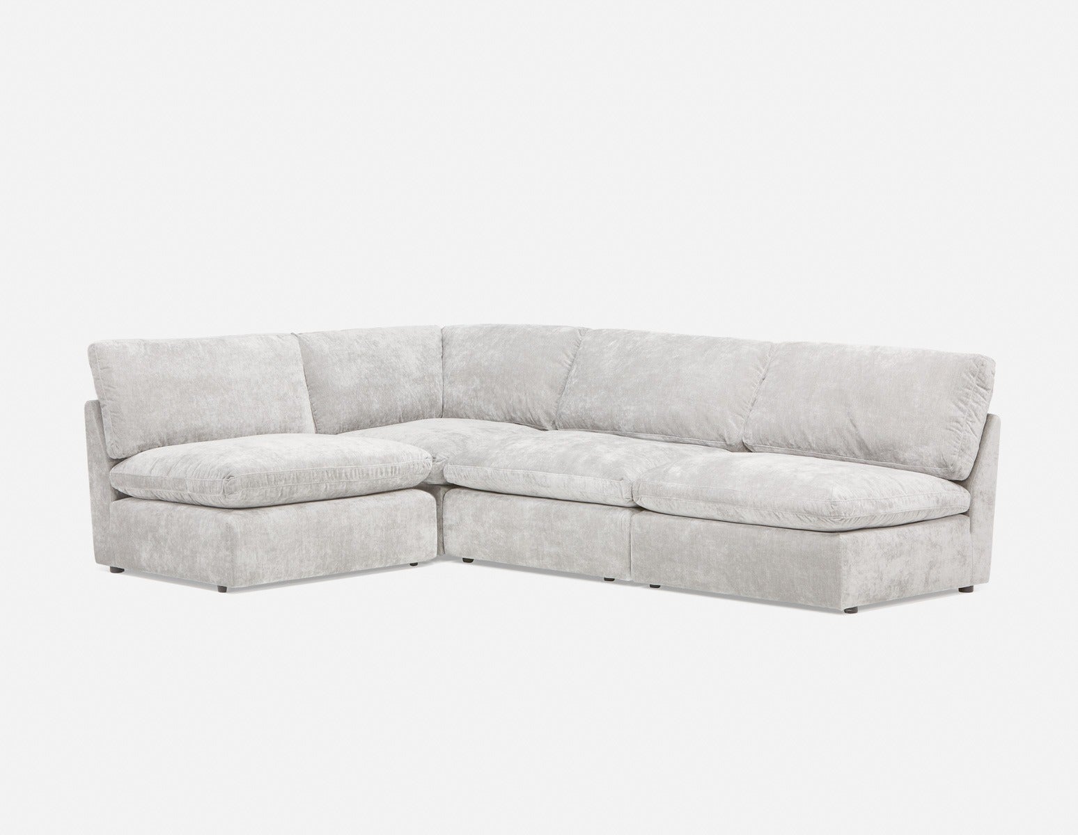 CHABLIS - 4-pc modular interchangeable sofa - Grey