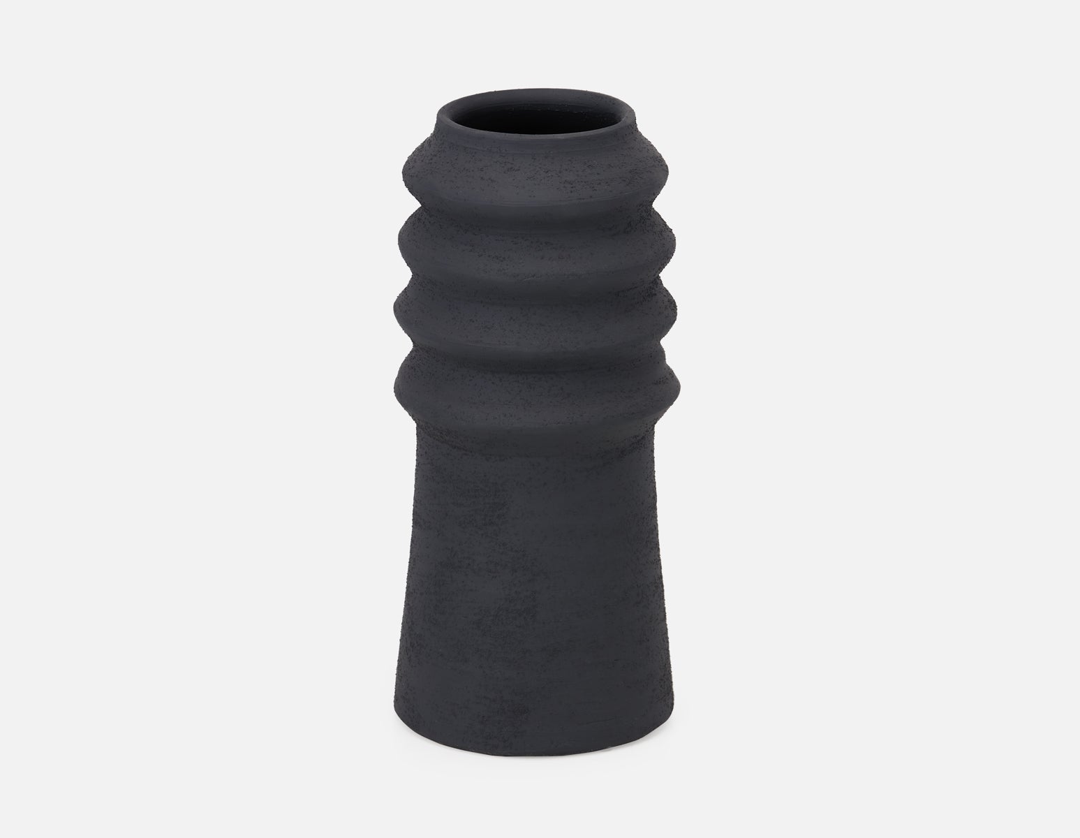 NED - ceramic vase 36 cm - Charcoal