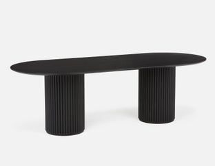 RHODES - oval dining table 240cm - Black