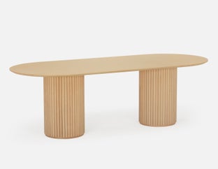 RHODES - oval dining table 240cm - Natural