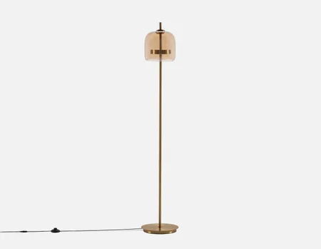 TRUDY - lampe sur pied 155 cm haut. - Ambre