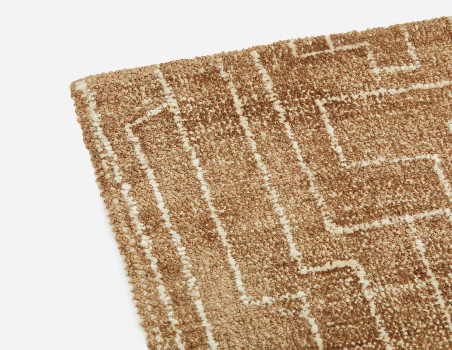THEIA - hand tufted wool rug 6'x9' - Brown