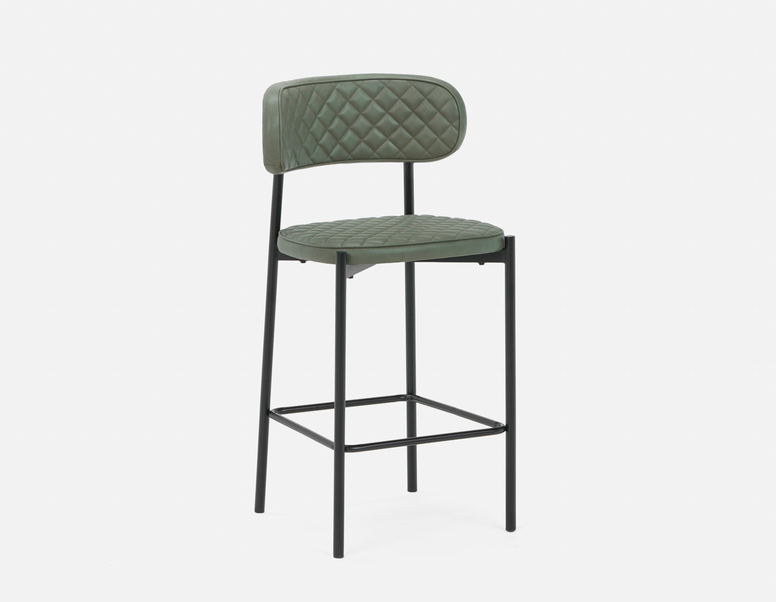 BERN - mid-century modern counter stool - Sage Green