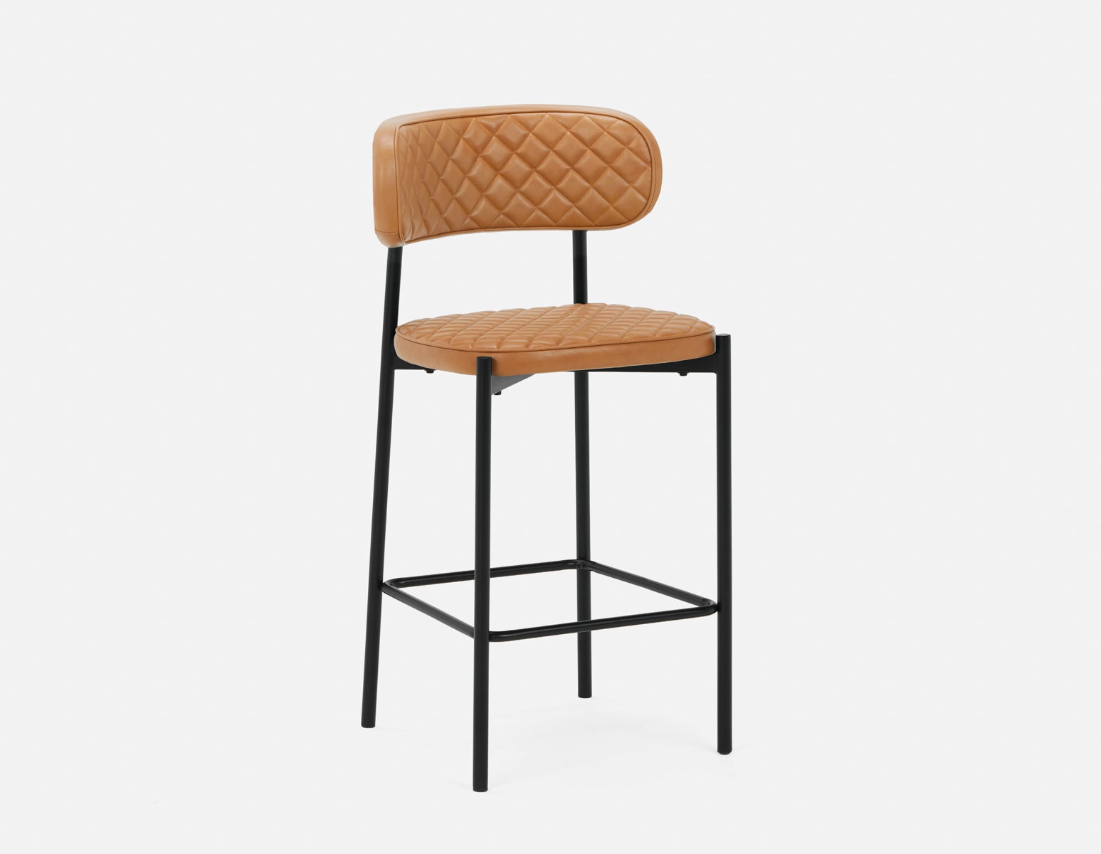 BERN - mid-century modern counter stool - Caramel