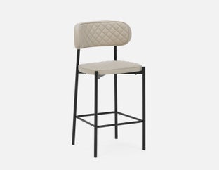 BERN - mid-century modern counter stool - Greige