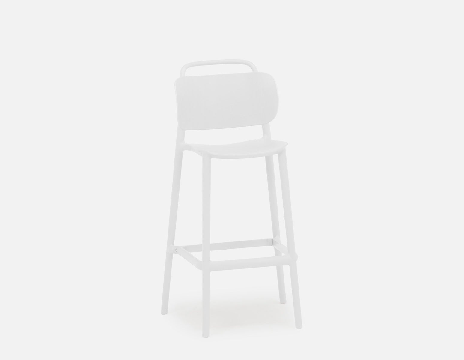 DARIA - indoor/outdoor counter stool 66 cm - White