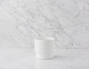 FRANK - ceramic planter 16 cm - White