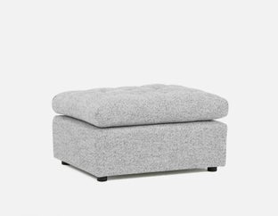 LEONIA - contemporary ottoman - Grey