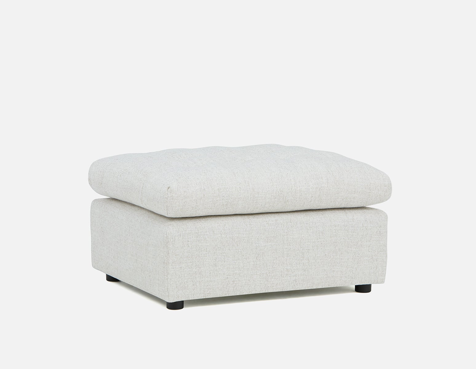 LEONIA - contemporary ottoman - Cream