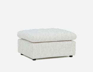 LEONIA - contemporary ottoman - Cream