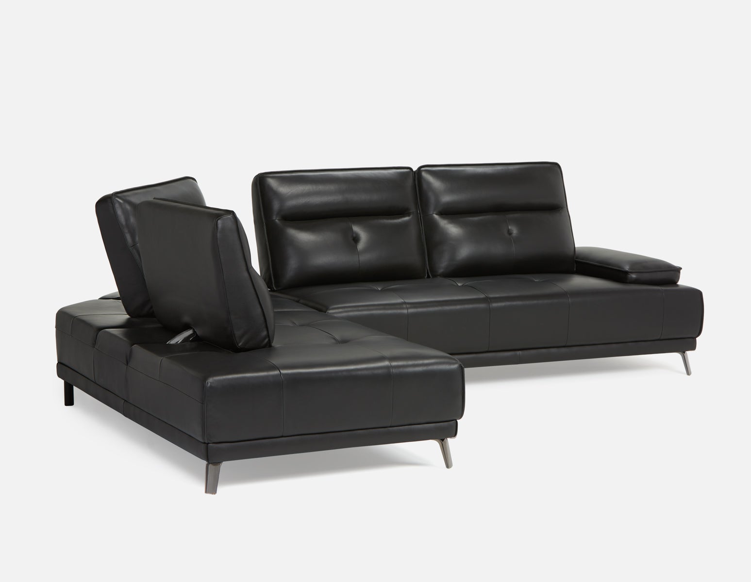ANGKOR left-facing leather sectional sofa undefined