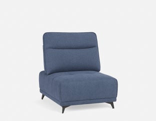 SIMON - chaise d’appoint avec dossier réglable - Bleu