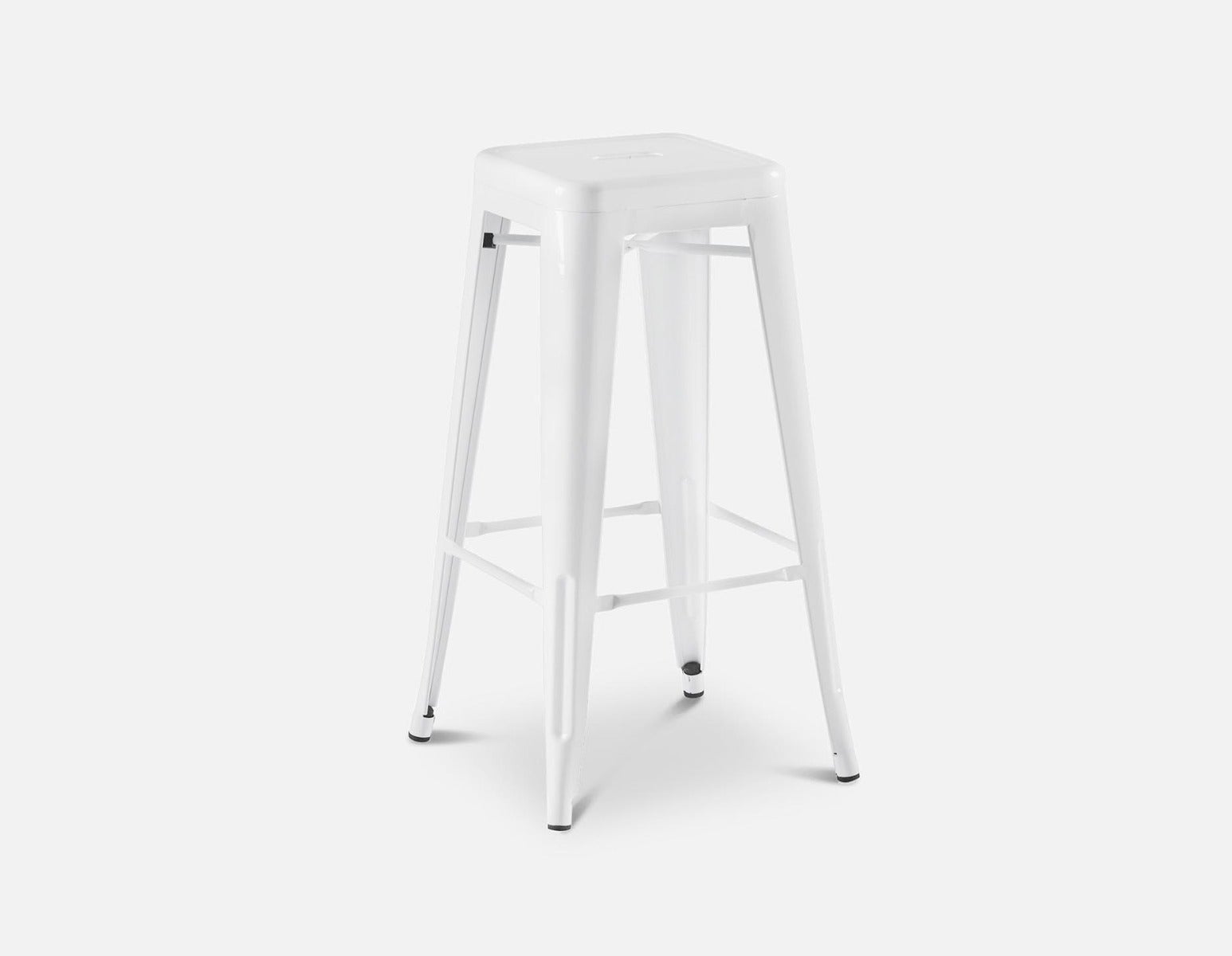 HUDSON - tabouret de bar en fer 76 cm - Blanc