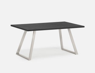 MADERA - dining table 160 cm - Black Ash