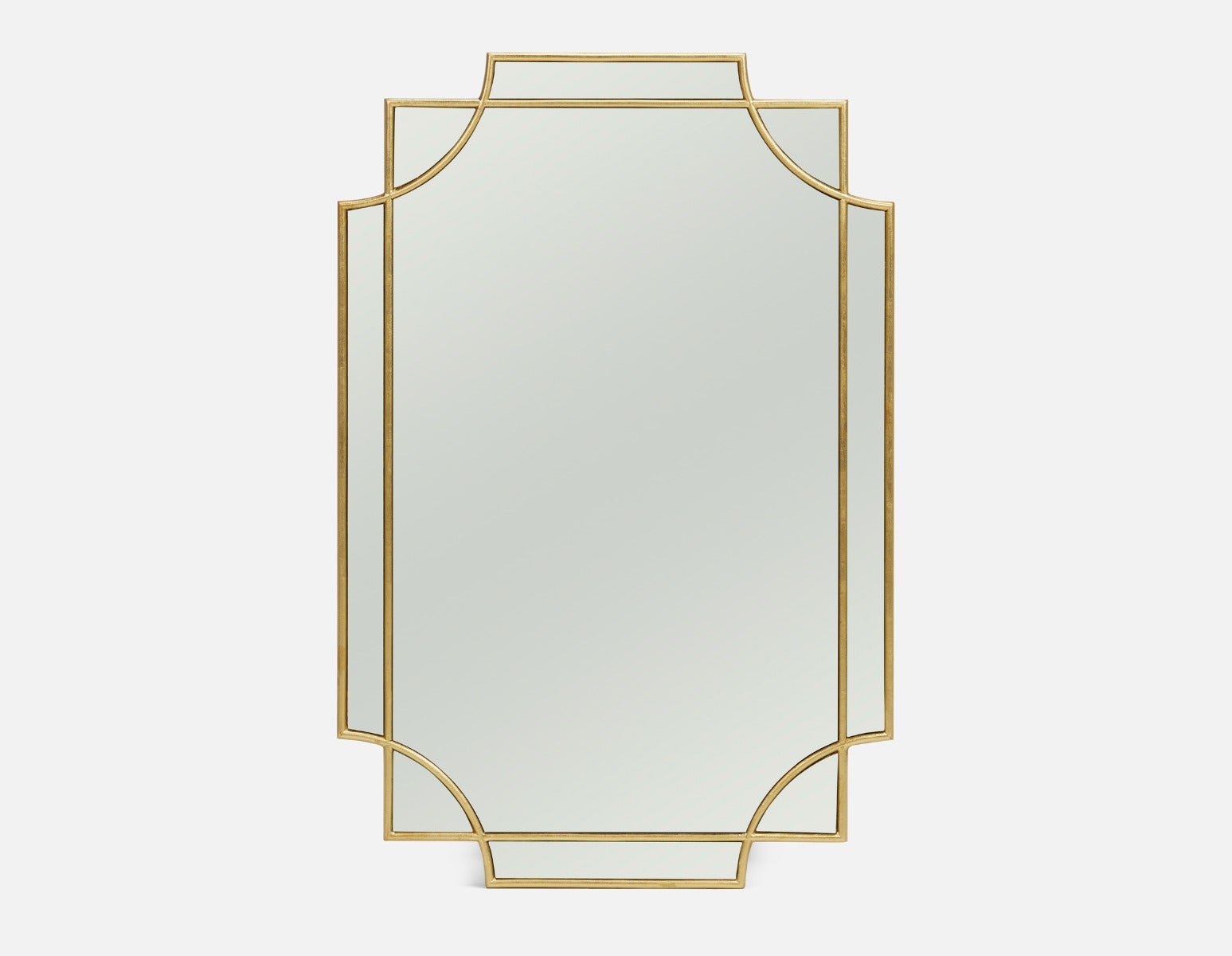 GAYNOR - mirror 60 cm x 90 cm - Gold