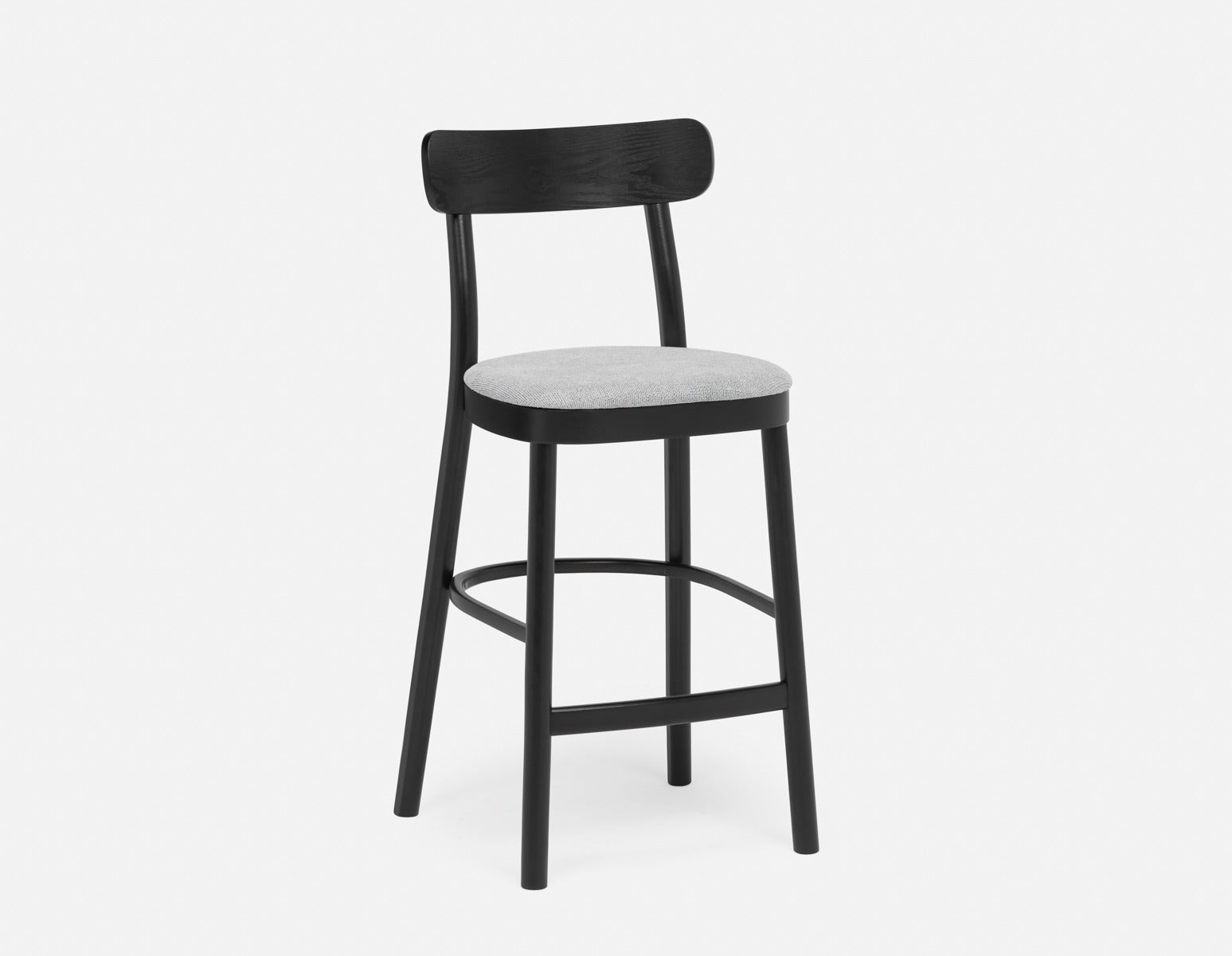 AMELIE - modern counter stool 69 cm - Black
