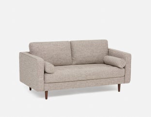 KINSEY - mid century loveseat - Grey